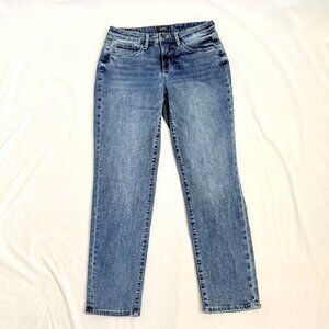 NYDJ Womens Rockie Jeans 4 Blue Lift Tuck Cool Embrace Margot Girlfriend